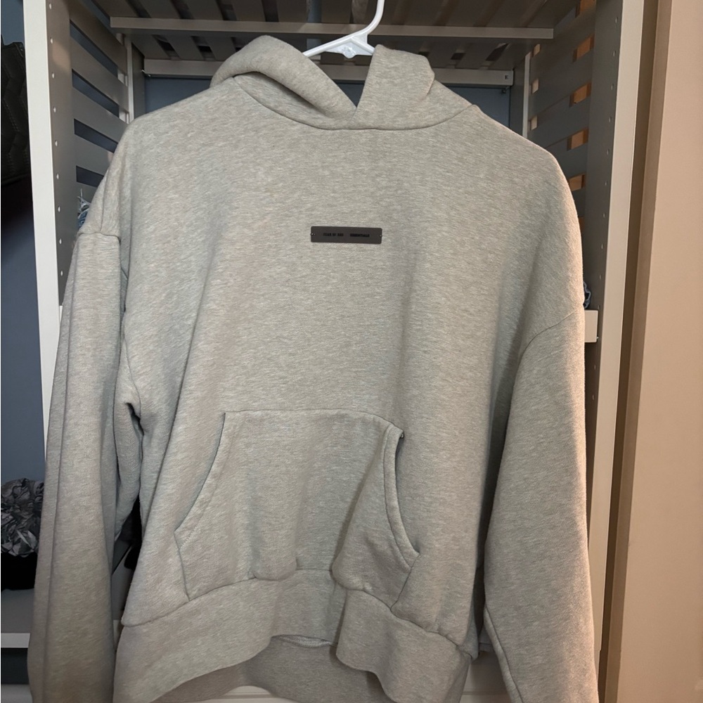 Fear of God Light Gray Hoodie